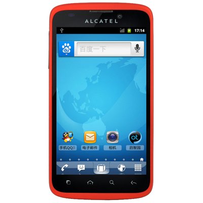 阿尔卡特（ALCATEL）OT-995手机（朱砂红）WCDMA/GSM