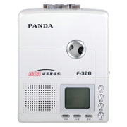 熊猫（Panda）F328 复读机（480秒原声复读，液晶显示功能及操作内容，高保真带麦克风耳机）