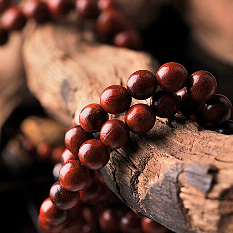 潘家园 非洲小叶紫檀科檀108颗手串佛珠手链0.8cm mc1100029