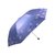 天堂桔子花瓣304E三折超轻超强防紫外线遮阳伞（蓝紫）（轻巧迷你黑涤彩胶）