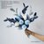 北欧花瓶摆件餐桌陶瓷客厅仿真假花插花创意地中海花艺结婚装饰品(蓝色花束【8枝】)