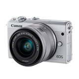 佳能(Canon) EOS M100 微单套机 （EF-M 15-45mm f/3.5-6.3 IS STM）(白色 套装三)