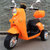 儿童电动车双电双驱 三轮车摩托车 宝宝可坐玩具车 小孩电动车(橙色)