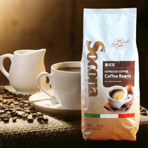 Socona金标系列意式咖啡豆 100%阿拉比卡 原装进口现磨咖啡粉 1KG/袋