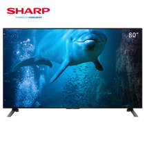 夏普（SHARP）4T-C80E7DA 80英寸日本原装面板4K超清蓝牙语音遥控智能语音液晶平板电视机
