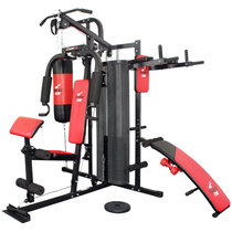 艾威GM6780 家用三人站 多功能综合训练器 健身房力量组合机 室内运动健身器材(黑色 综合训练器)