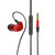 S6有线耳机 入耳式重低音运动跑步适用于苹果安卓三星华为小米VIVO魅族OPPO电脑笔记本收音机吃鸡游戏手游通用手机耳机(红色)
