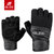 qlee健身手套男女器械训练锻炼夏季透气防滑耐磨护掌半指运动手套(M手围18-20厘米 1203黑色)