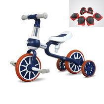 多功能儿童辅助滑行助步车 适合1-3岁宝宝脚踏平衡三轮车(褐色)