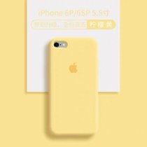 苹果8P手机壳iPhone7plus液态硅胶iPhone x男女防摔iPhone8潮网红(iPhone6 Plus【5.5】 柠檬黄)