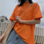 2021年新款短袖t恤女生夏装宽松韩版纯色基础款百搭网红上衣ins潮(橙色 M)