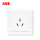 ABB开关插座面板德逸系列白色86型16A三孔插座空调插座AE206