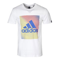 Adidas阿迪达斯男短袖2017新款T恤运动训练透气 CG1654(白色 XXL)