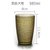 饭店餐厅亚克力磨砂杯子防摔茶水杯塑料耐高温商用饮料果汁杯PC杯(380毫升咖啡色)