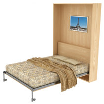 喜庆创意定制竖翻隐形床壁床壁柜床隐藏床翻板床 多功能折叠床(1.8米（床架+床箱+床垫）含安装 默认)