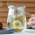 物生物蘑菇杯茶杯韩版创意潮流透明玻璃杯带把便携花茶泡茶办公杯380ML /420ML/500ML(灰色)