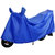 加厚摩托车电动车助力车车罩 雨衣雨披车套 防晒防尘防雨(大号蓝色)