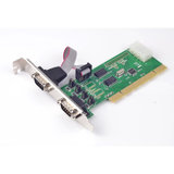 西霸（SYBA）PMT05B-2 台式机 PCI 2串口卡2个RS232串口WCH芯片 9针接口