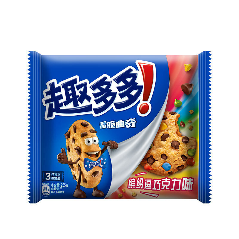 饼干糕点趣多多香脆曲奇饼干巧克力味255g国美超市甄选返回商品页