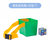 幼儿园水桶丢沙包儿童玩具体育户外活动运动感统器材器械游戏道具(绿色+1个沙包)