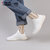 飞跃运动休闲男鞋椰子时尚女鞋轻便甜美透气新款板鞋(白色 43)
