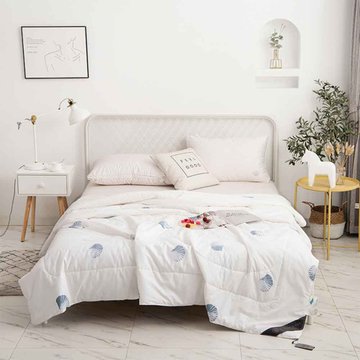 【奥若拉200*230cm被子】奥若拉卡莱绒抗菌云绒夏被200*230cm 全棉