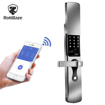 罗贝斯D8指纹锁 家用防盗门锁 指纹密码智能电子锁 App远程遥控
