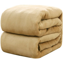 允儿 夏季空调毯 冬季铺床毛绒珊瑚绒床单人毛毯子被子盖毯加厚保暖学生宿舍法兰绒毛毯(颜色随机X7)