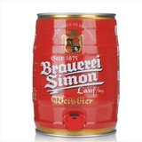 德国进口 恺撒西蒙/ Brauerei Simon 小麦黑啤酒 5L/桶