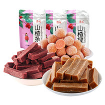 杞农云商 桑葚味山楂条 原味山楂条 山楂球 208g/袋三袋装