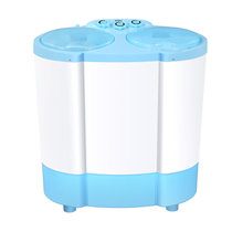 海尔（Haier）XPB30-0623S 3公斤迷你小型宝宝洗双桶半自动波轮洗衣机（白色+蓝色）