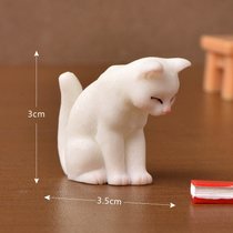 写实小猫创意微景观树脂工艺品卡通可爱小猫仿真动物多肉花盆造景
