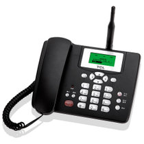 TCL 插卡电话机 移动固话 家用办公座机 电信手机卡 大音量 全中文 CF203C(黑色)