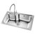 欧琳（OULIN）水槽304不锈钢洗菜盆洗碗池 厨房大单槽OLWG73450（CFX001）