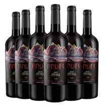 智利原瓶进口AODET安狄斯山400 特级珍藏赤霞珠干红葡萄酒 红酒 750ml(六支装)
