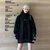 MISS LISA卫衣女加绒加厚宽松韩版小众长袖上衣 j6214加绒和春秋款(黑色加绒 XL)