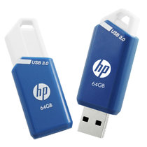 惠普(HP) x755w 伸缩式64G优盘 无盖设计U盘 USB3.0 防水u盘