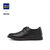 HLA/海澜之家韩版时尚系带休闲真皮皮鞋轻质黑色皮鞋驾车HSXDD3R101A(黑色 38)