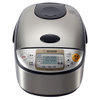 象印（ZOJIRUSHI）NS-TSH10C 电饭煲 黑精钢内胆 日本标准1.0L/国内标准3L 不锈钢煲身