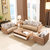 a家家具 北欧布艺沙发组合小户型现代简约客厅实木双人三人位沙发(全套（单人+双人+三人 沙发)