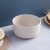 小麦秸秆燕麦早餐碗带勺子家用小碗单个塑料碗儿童汤饭碗餐具套装(小麦碗-米色)