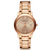 全球购 巴宝莉（BURBERRY）手表 时尚潮流钢带圆盘日历石英表 女表 BU9034(金色 钢带)