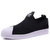 Adidas/阿迪达斯三叶草SUPERSTAR  SLIP ON W S 贝壳头绑带男女鞋休闲运动板鞋(黑武士 44)