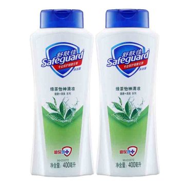 舒肤佳绿茶怡神清凉型沐浴露400毫升2瓶