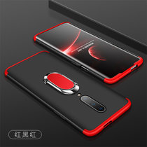 一加7pro手机壳套 1+7pro保护壳套 oneplus7plus全包防摔磨砂拼接撞色外壳硬壳送磁吸支架(图1)