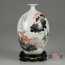 中国龙瓷 花瓶开业礼品家居装饰办公客厅瓷器摆件高档工艺商务礼品德化手绘陶瓷SHC0047SHC0047