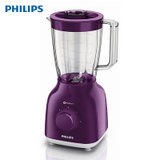 飞利浦（PHILIPS） HR2100/60搅拌机 家用多功能 果汁搅拌机 小型多档电动料理机台式1.5L辅食 紫色