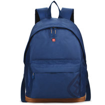 十字勋章 双肩包笔记本电脑包出差背包旅行包防泼水休闲高中大学生书包(蓝色)