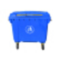 升环卫户外垃圾桶带盖大号挂车分类垃圾桶大型室外工业垃圾桶垃圾车【1200L蓝色】