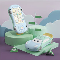 宝宝早教机手机玩具婴儿男女孩0-1-3-6岁***小汽车玩具(手机蓝)